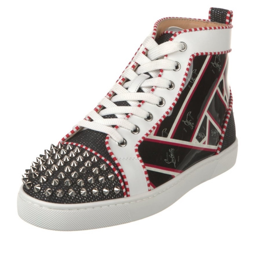 Christian Louboutin Women Patent Leather Printed Shoes (size 9.5) - Picture 3 of 5